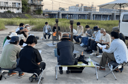 短歌スペシャル 『吟行そして焚き火』5月28日29日／京橋・中島・小橋界隈